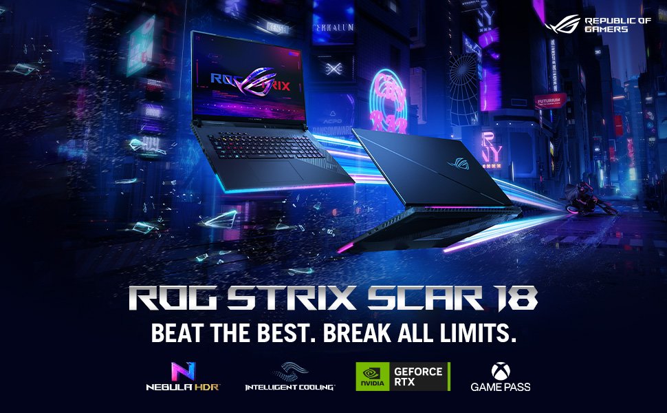 Laptop para juegos ASUS ROG Strix SCAR 18 (2024)