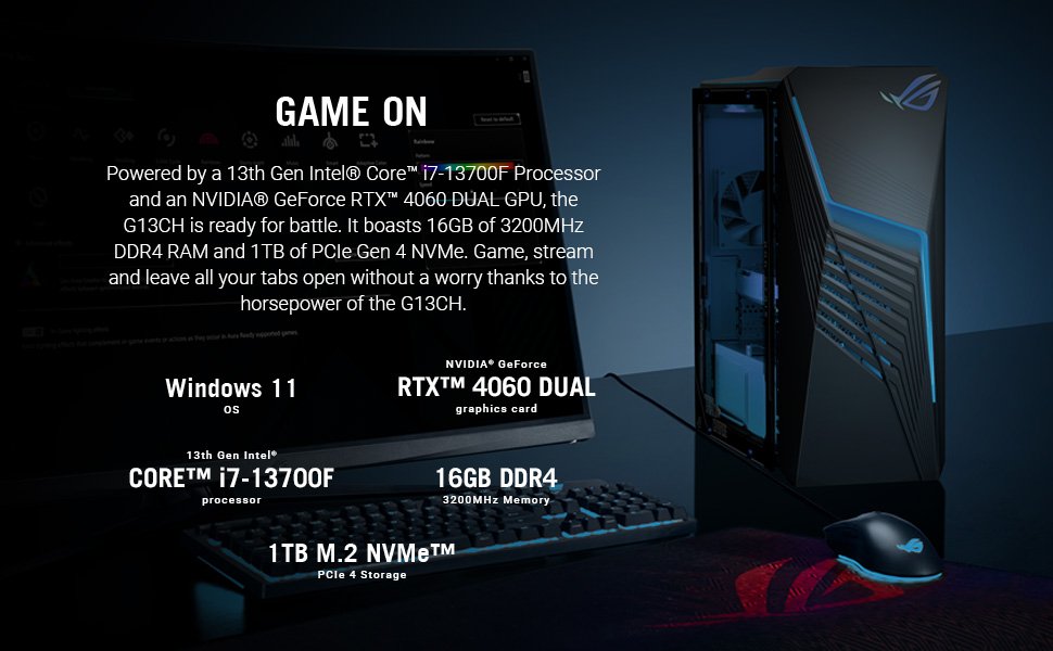 PC de escritorio para juegos ASUS ROG G13CH (2024)