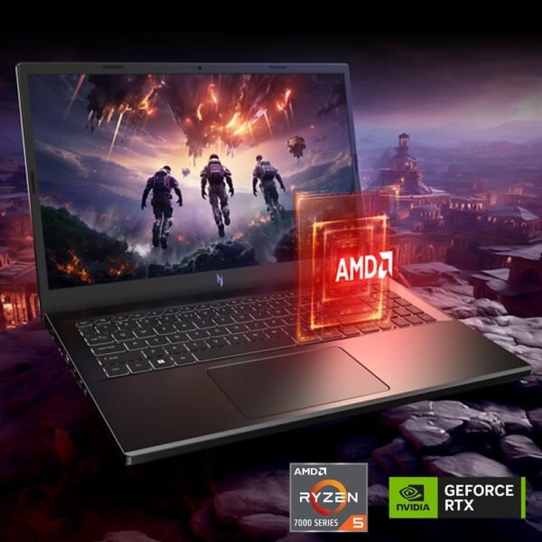 acer Nitro V Laptop para juegos | Procesador AMD Ryzen 5 7535HS Hexa-Core | GPU NVIDIA GeForce RTX 4050 para portátil | Pantalla FHD IPS de 15.6 pulgadas de 144 Hz | DDR5 de 8 GB | SSD de 512 GB | - Imagen 2