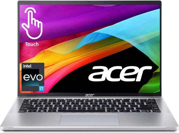 Acer Swift Go Intel Evo Thin & Light Premium Laptop de 14 pulgadas 1920 x 1200 100% sRGB pantalla táctil Intel Core i7-1355U Intel Iris Xe 16GB LPDDR5 512GB Gen 4 SSD SFG14-71T-72QV