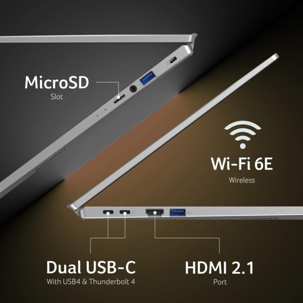 Acer Swift Go Intel Evo Thin & Light Premium Laptop de 14 pulgadas 1920 x 1200 100% sRGB pantalla táctil Intel Core i7-1355U Intel Iris Xe 16GB LPDDR5 512GB Gen 4 SSD SFG14-71T-72QV - Imagen 5