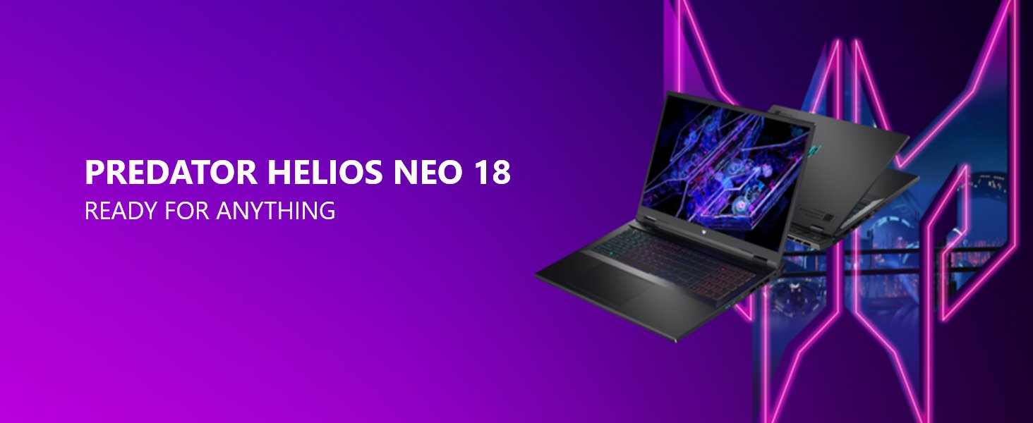 Predator Helios Neo 18; Predator laptop; 14th Gen gaming laptop; RTX 40 Series; Advanced Optimus