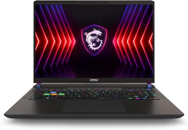 MSI Portátil para juegos Vector 16 HX 16" 240Hz QHD+: Intel Core i9-14900HX, NVIDIA Geforce RTX 4080, 32GB DDR5, 1TB NVMe SSD, Thunderbolt 4, Cooler Boost 5, Win 11 Pro: Negro A14VHG-278US