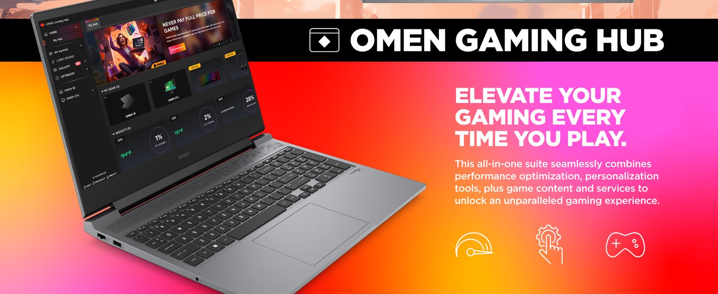 ogh omen gaming hub software optimización del rendimiento personalización servicios de contenido ayuda