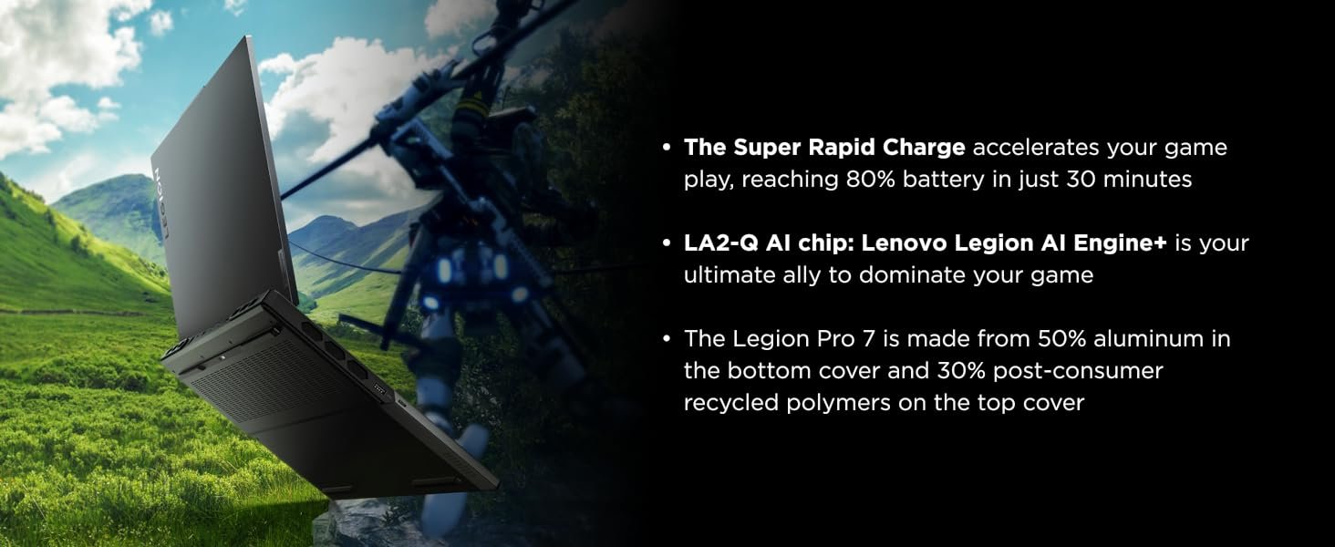 Legion 7 Pro's super rapid charge reaches 80% battery in 30 minutes