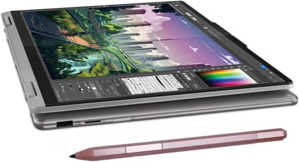 Lenovo Yoga 7 - Laptop 2 en 1 para creador, fotógrafo, diseñador (pantalla táctil FHD+ de 14 pulgadas, AMD Ryzen 7 8840HS, 16 GB LPDDR5x RAM, 1TB SSD, Stylus), PC AI, retroiluminada, FP, cámara web - Imagen 8